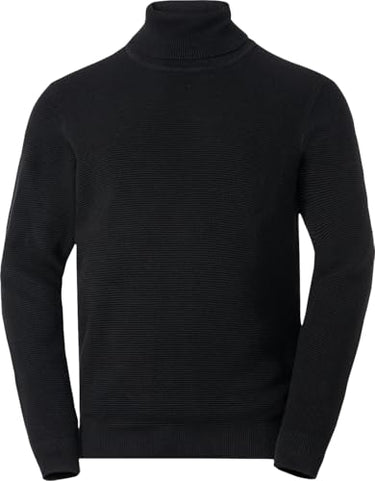 Otto Kern Pullover Herren, Rollkragenpullover aus 100% Baumwolle, Strickpullover, Pulli Herren mit luxuriöser Reiskorn-Optik, zeitlos & hochwertig, Petrol, im Sale